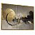Quadro Decorativo Abstrato Geométrico Círculos Preto Cinza Ondas Clean - Imagem 5