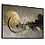 Quadro Decorativo Abstrato Geométrico Círculos Preto Cinza Ondas Clean - Imagem 2