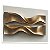 Quadro Decorativo Abstrato Gold Tons Dourado Curvas Linhas Ondas - Imagem 2