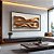 Quadro Decorativo Abstrato Gold Tons Dourado Curvas Linhas Ondas - Imagem 1