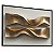 Quadro Decorativo Abstrato Gold Tons Dourado Curvas Linhas Ondas - Imagem 3