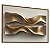 Quadro Decorativo Abstrato Gold Tons Dourado Curvas Linhas Ondas - Imagem 5