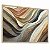 Quadro Decorativo Abstrato Laranja Branco Azul Ondas Clean - Imagem 5