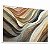 Quadro Decorativo Abstrato Laranja Branco Azul Ondas Clean - Imagem 4
