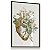 Quadro Decorativo Anatomia do Coração Medicina Consultório Flores Tons Verdes - Imagem 6