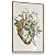 Quadro Decorativo Anatomia do Coração Medicina Consultório Flores Tons Verdes - Imagem 5