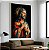 Quadro Decorativo Jesus Vitral Oração Cores Religião Manto - Imagem 1