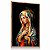 Quadro Decorativo Maria Vitral Geométrico Cores Religioso Oração - Imagem 4