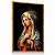 Quadro Decorativo Maria Vitral Geométrico Cores Religioso Oração - Imagem 3