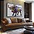 Quadro Decorativo Touro de Wall Street Colorido Grafit Negócios Exclusivo - Imagem 1