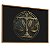 Quadro Decorativo Brasão Direito Advocacia Balança Justiça Advogado - Imagem 3