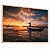 Quadro Decorativo Pescador Pescaria Natureza Rio Por do Sol Entardecer - Imagem 6
