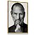 Quadro Decorativo Steve Jobs Preto e Branco Apple Informática Negócios - Imagem 5