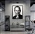 Quadro Decorativo Steve Jobs Preto e Branco Apple Informática Negócios - Imagem 1