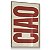 Quadro Decorativo Ciao Itália Retrô Vintage Vermelha La casa de Papel - Imagem 3