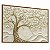 Quadro Decorativo Árvore da Vida Tons Dourado e Branco Efeito Textura - Imagem 5