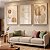 Quadro Decorativo Folhas Folhagens Abstrato Boho Tons Pastéis Flores - Imagem 1