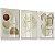 Quadro Decorativo Folhas Folhagens Abstrato Boho Tons Pastéis Flores - Imagem 3