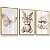 Kit 3 Quadros Decorativos Infantil Coelhinha Cogumelo Flores Borboleta Rosa - Imagem 4