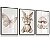 Kit 3 Quadros Decorativos Infantil Coelhinha Cogumelo Flores Borboleta Rosa - Imagem 6