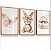 Kit 3 Quadros Decorativos Infantil Coelhinha Cogumelo Flores Borboleta Rosa - Imagem 5