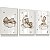 Kit 3 Quadros Decorativos Infantil Ursinho Dormindo Nuvem Pescador - Imagem 2