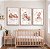 Kit 3 Quadros Decorativos Infantil Ursinho Dormindo Nuvem Pescador - Imagem 1