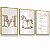 Kit 3 Quadros Decorativos Infantil Cavalinho Branco Oração Nome Personalizado Quarto - Imagem 4