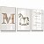 Kit 3 Quadros Decorativos Infantil Cavalinho Branco Oração Nome Personalizado Quarto - Imagem 2