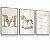 Kit 3 Quadros Decorativos Infantil Cavalinho Branco Oração Nome Personalizado Quarto - Imagem 3