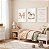 Kit 3 Quadros Decorativos Infantil Cavalinho Branco Oração Nome Personalizado Quarto - Imagem 1