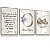 Kit 3 Quadros Decorativos Infantil Ursinho Nuvem Nome Personalizado Oração - Imagem 3