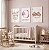 Kit 3 Quadros Decorativos Infantil Ursinho Nuvem Nome Personalizado Oração - Imagem 1