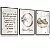 Kit 3 Quadros Decorativos Infantil Ursinho Nuvem Nome Personalizado Oração - Imagem 6