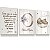 Kit 3 Quadros Decorativos Infantil Ursinho Nuvem Nome Personalizado Oração - Imagem 2