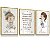 Kit 3 Quadros Decorativos Irmãs Meninas Salmos Nome Personalizado Infantil Quarto de Criança - Imagem 5
