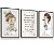Kit 3 Quadros Decorativos Irmãs Meninas Salmos Nome Personalizado Infantil Quarto de Criança - Imagem 4