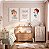 Kit 3 Quadros Decorativos Irmãs Meninas Salmos Nome Personalizado Infantil Quarto de Criança - Imagem 1
