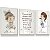 Kit 3 Quadros Decorativos Irmãs Meninas Salmos Nome Personalizado Infantil Quarto de Criança - Imagem 2