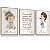 Kit 3 Quadros Decorativos Irmãs Meninas Salmos Nome Personalizado Infantil Quarto de Criança - Imagem 3