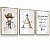 Quadro Decorativo Infantil Nome Personalizado Cowboy Chapéu Oração Santo Anjo kit 3 - Imagem 3