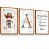 Quadro Decorativo Infantil Nome Personalizado Cowboy Chapéu Oração Santo Anjo kit 3 - Imagem 5