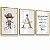 Quadro Decorativo Infantil Nome Personalizado Cowboy Chapéu Oração Santo Anjo kit 3 - Imagem 4