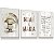 Quadro Decorativo Infantil Kit 3 Infantil Ovelhinha Oração Salmos Nome Personalizado - Imagem 2