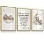 Quadro Decorativo Infantil Ursinho Bege Dormindo Nuvem Lua Estrelas Oração Santo Anjo Kit 3 Quadros - Imagem 4