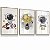 Quadro Decorativo Astronauta Foguete Balão Menino Lua Estrelas Kit 3 Quadros - Imagem 4
