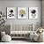 Quadro Decorativo Astronauta Foguete Balão Menino Lua Estrelas Kit 3 Quadros - Imagem 1