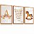 Quadro Decorativo Infantil Oração Santo Anjo Nome Personalizado Cavalinho Balanço Kit 3 Quadros - Imagem 5