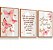 Quadro Decorativo Borboletas Rosa Dourado Nome Personalizado Oração Santo Anjo Kit 3 Quadros - Imagem 5