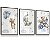 Quadro Decorativo Infantil Ursinho Azul Lua Aviãozinho Balões Nuvens kit 3 - Imagem 6